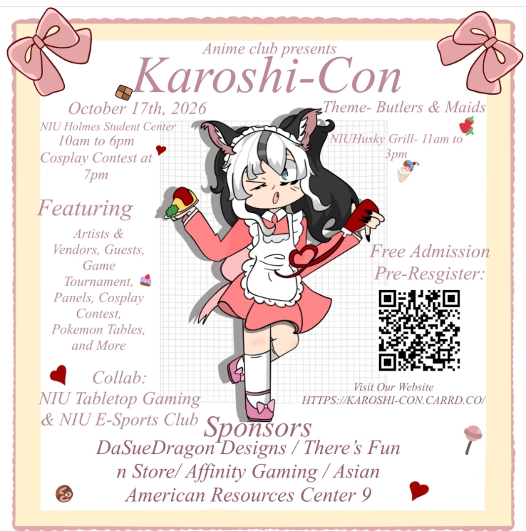 Anime girl Karoshi-Con Flyer